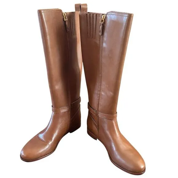 Lauren Ralph Lauren Blayke Tall Leather Riding Equestrian Boots NEW Size 7.5