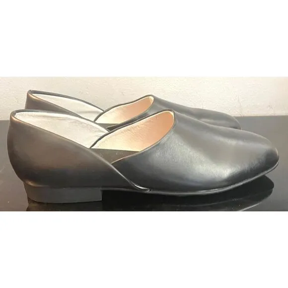 L.B. Evans Radio Tyme Slippers Men's 12 M Black Leather Comfort Casual Shoes NEW