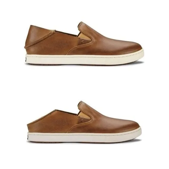 Leather Shoes Olukai Pehuea Leather Slip-On Shoes W 6.5