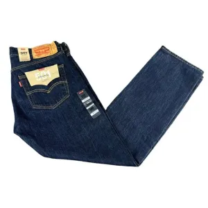 Levi's 501 Original Button Fly Dark Blue Denim Jeans Men's Sizes 32x32 - 36x32