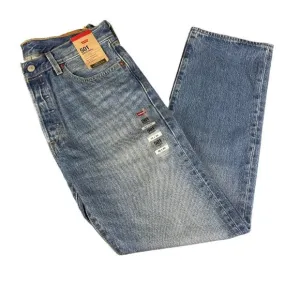 Levi's 501 Original Button Fly Medium Wash Denim Jeans Men's Sizes 32x30 - 34x34