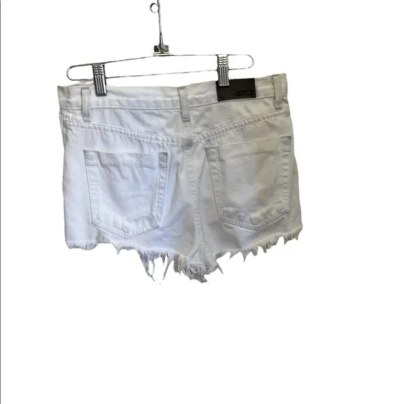 {LF Carmar} double lace up  White Titania Carmar Shorts Size 28