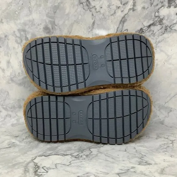 Lil Nas X Crocs Men's 5 Women's 7 Brown Mega Crush Clog Platform Shoes P25-16