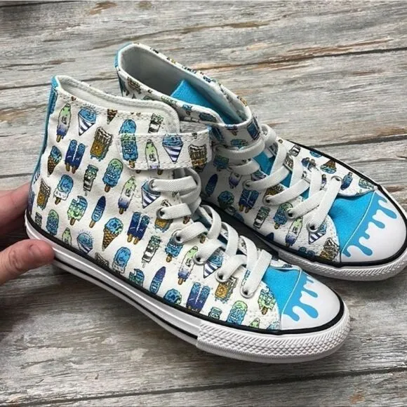 Little Kid Chuck Taylor All Star 🌟 Easy-On Frozen Treats Sneakers Shoes Size 3