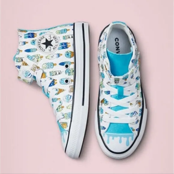 Little Kid Chuck Taylor All Star 🌟 Easy-On Frozen Treats Sneakers Shoes Size 3