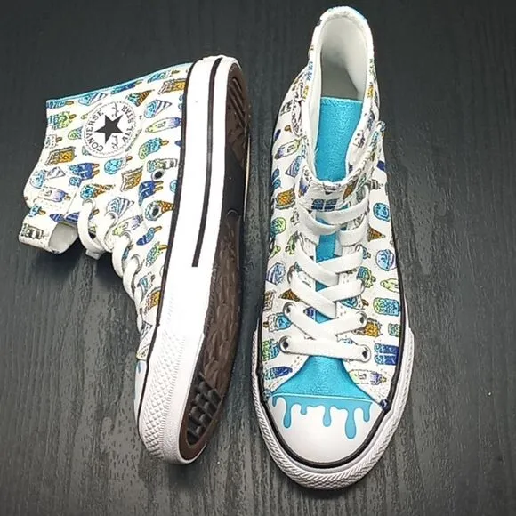 Little Kid Chuck Taylor All Star 🌟 Easy-On Frozen Treats Sneakers Shoes Size 3