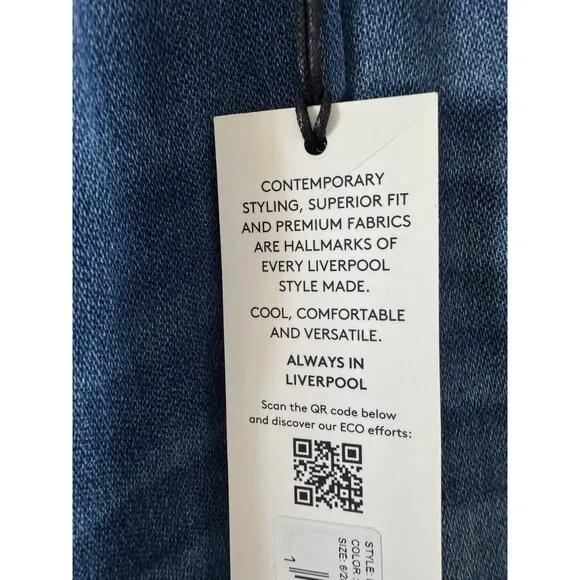 Liverpool Los Angeles Wide Leg Jean With High Slit - Gilbert 6/28
