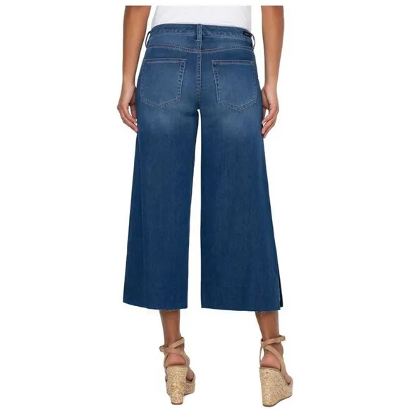 Liverpool Los Angeles Wide Leg Jean With High Slit - Gilbert 6/28