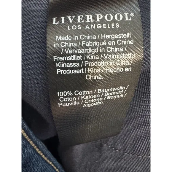 Liverpool Los Angeles Wide Leg Jean With High Slit - Gilbert 6/28