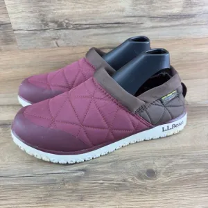 LL BEAN Primaloft Quilt Ultralight WP Slip On Men Sz 8 Mountain Red Dark…