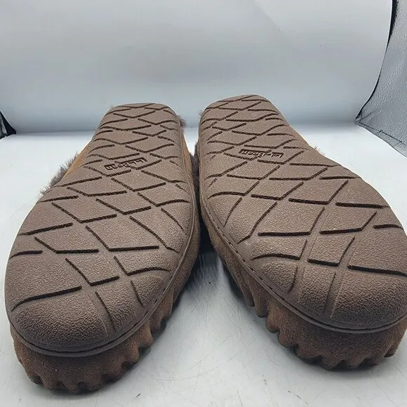 LL Bean Wicked Good Womens 11 Brown Moccision Slipper Shoes Comfort Winter Warm