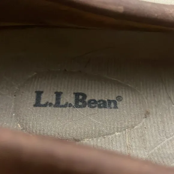 L.L. Beans Men’s Brown Leather Boat Shoes Loafers Size 9