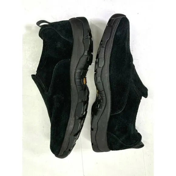 L.L. Bean Mens 9 M Black Snow Shoes Vibram Tek 2.5 Arctic Grip Primaloft Slip On