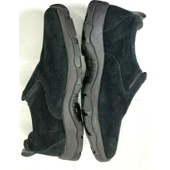 L.L. Bean Mens 9 M Black Snow Shoes Vibram Tek 2.5 Arctic Grip Primaloft Slip On