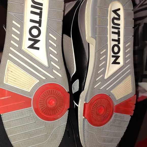 Louis Vuitton Black and Gray Men's Sneakers