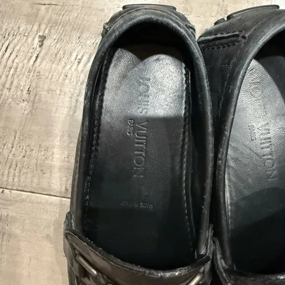 Louis Vuitton Men's Black Loafers