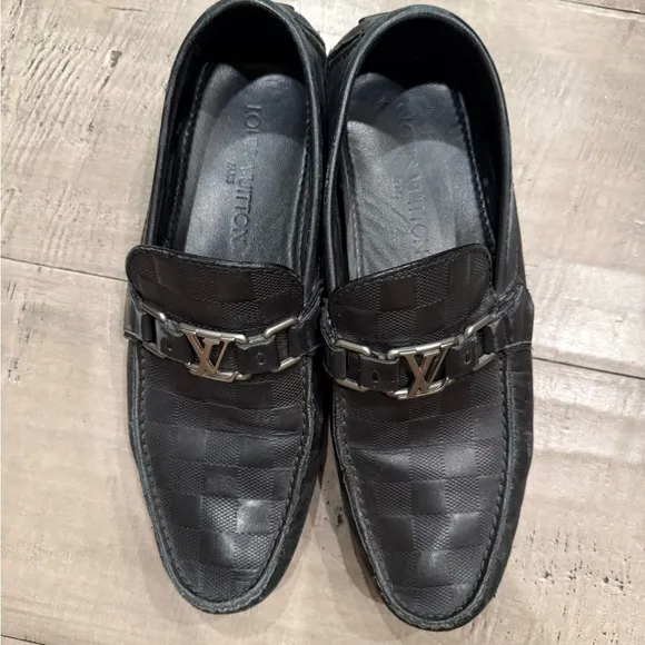 Louis Vuitton Men's Black Loafers