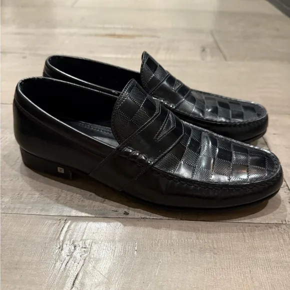 Louis Vuitton Men's Black Loafers