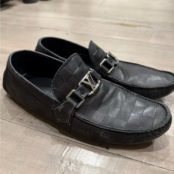 Louis Vuitton Men's Black Loafers