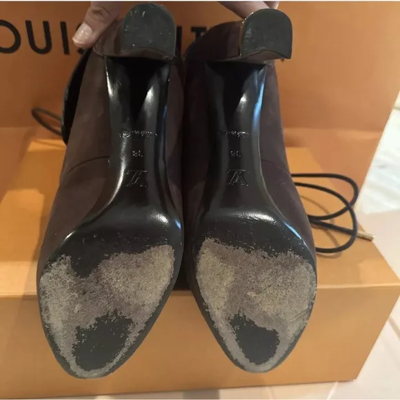 Louis Vuitton Suede Short Boots