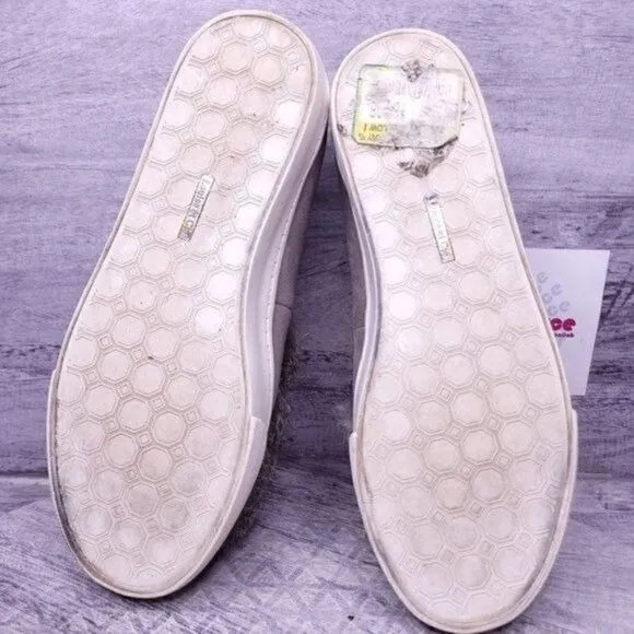 Louise Et Cie Bershner Genuine Rabbit Fur Suede Slip on Sneaker Gray Women's 7