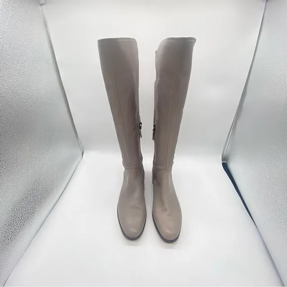 Louise et Cie Lo Vallery R Dove Gray Leather Tall Boots Size US 8.