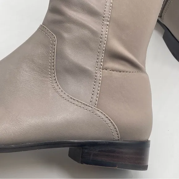 Louise et Cie Lo Vallery R Dove Gray Leather Tall Boots Size US 8.