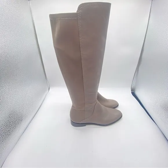 Louise et Cie Lo Vallery R Dove Gray Leather Tall Boots Size US 8.