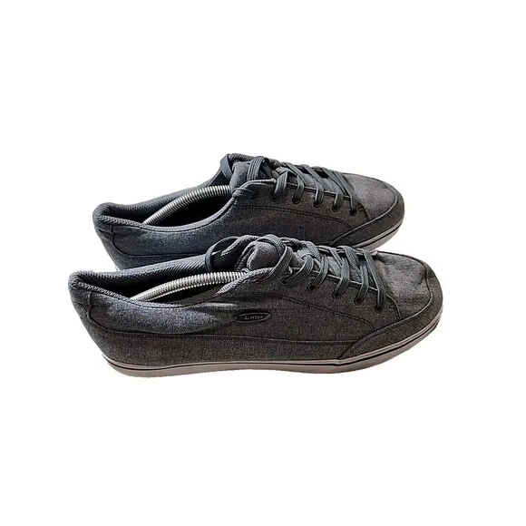 Lugz Mens Shoes Sneakers Washed Blue Stockwell Linen Oxford Athletic Size 12