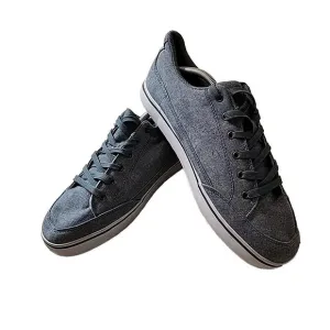 Lugz Mens Shoes Sneakers Washed Blue Stockwell Linen Oxford Athletic Size 12