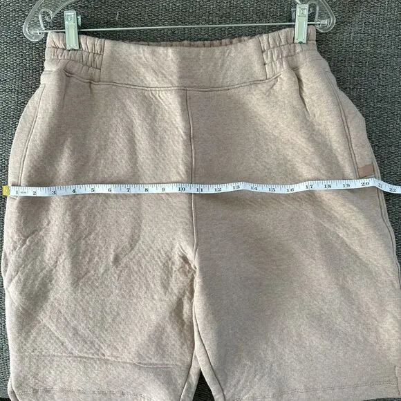 LUNYA Womens Shorts Medium Oatmeal Pull On Restore Double‎ Faced Pockets $148