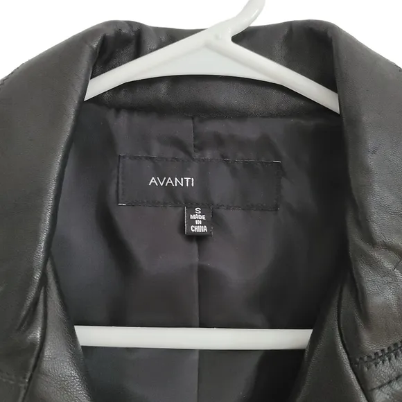 🌟Luxurious Avanti Black Leather Jacket Women’s S