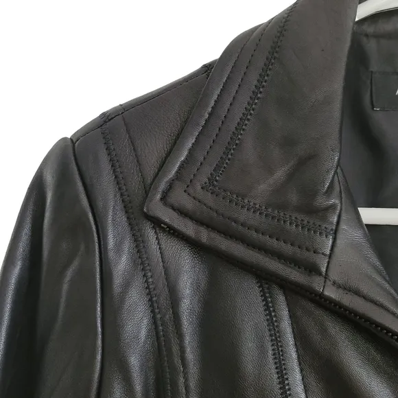 🌟Luxurious Avanti Black Leather Jacket Women’s S