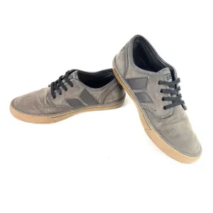 Macbeth Black Gray Canvas Low-Top Skateboarding Shoes Mens US 8