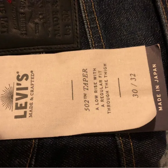 MADE IN JAPAN 502™ TAPER FIT SELVEDGE MEN'S JEANS