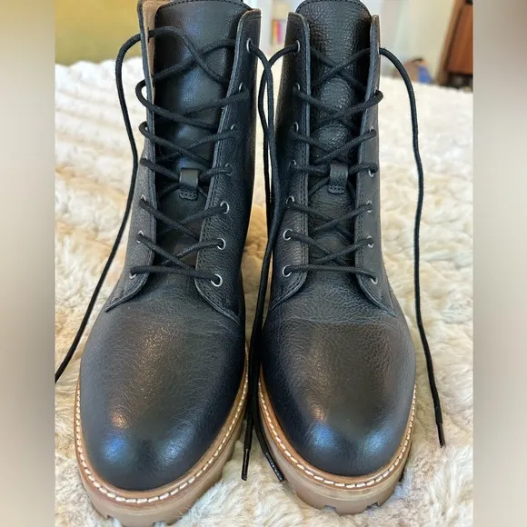 Madewell The Claire Lace Up Military Boots Women’s Size 9
