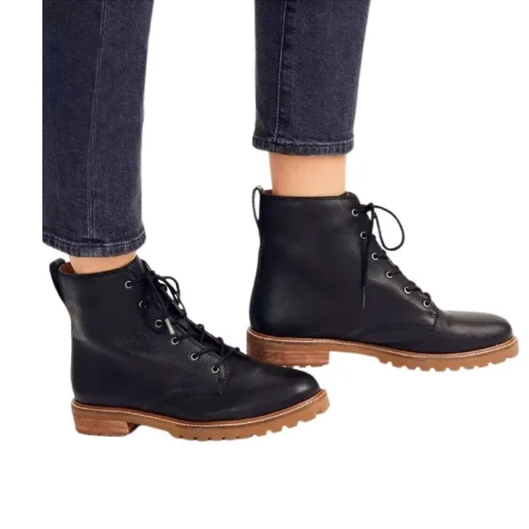 Madewell The Claire Lace Up Military Boots Women’s Size 9