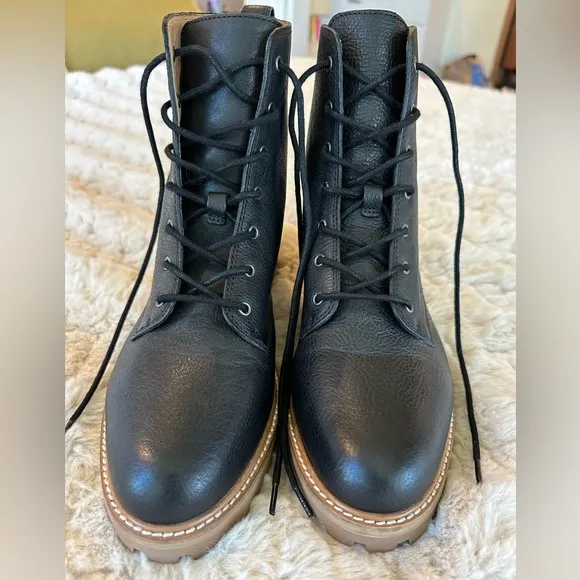 Madewell The Claire Lace Up Military Boots Women’s Size 9