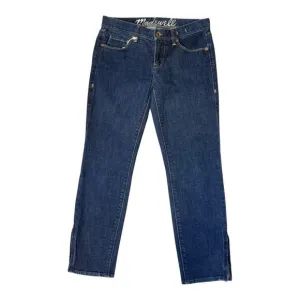 Madewell Women's Dark Wash Straight Leg Jeans Size 4 (27) Blue Denim