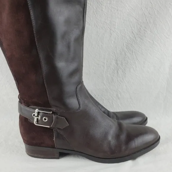 Marc fisher Damsel tall brown leather boots