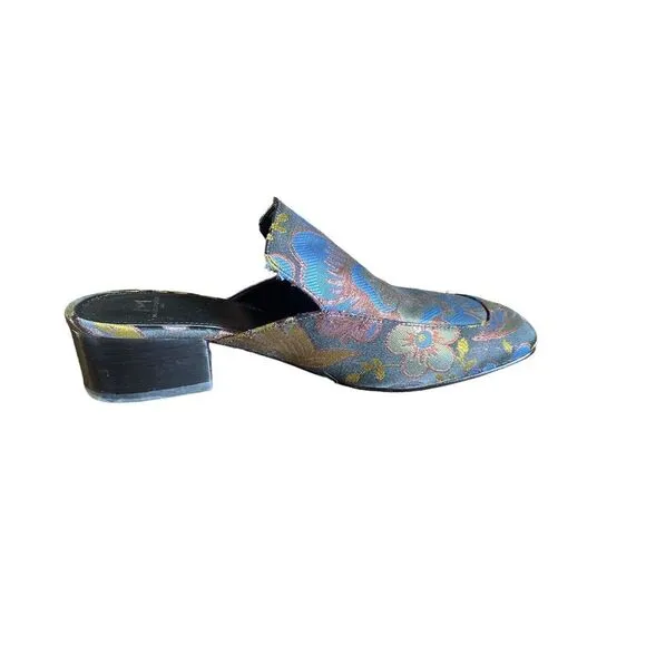 𝅺MARC Fisher Ltd Lailey floral slip on mule shoes size 7