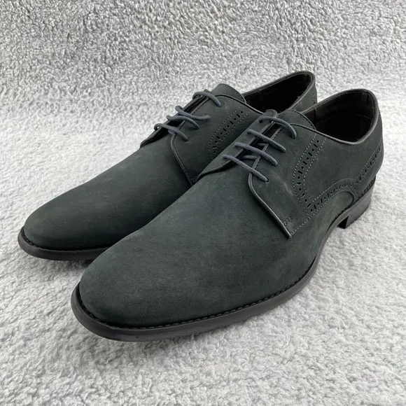 Marc Joseph  New York Dress Shoes Mens 11 Green Leather Calloway Oxford Corpcore