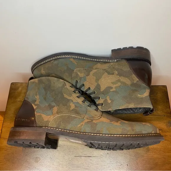 Mark Nason | NWOT! Stowe Military Camo Lace Up Suede Boots - Mens 12