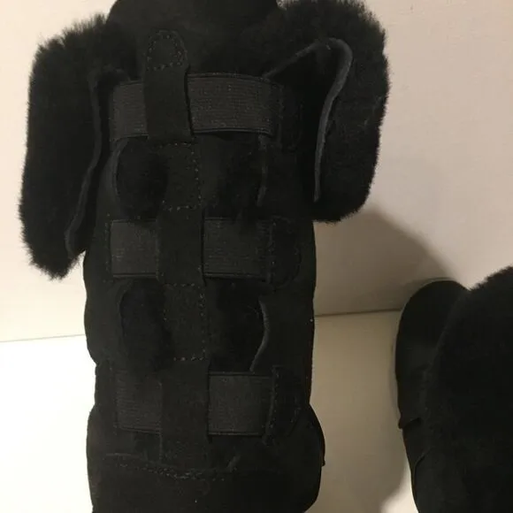 Mark Nason Sneaker Sherling Boot BlackSatin Bow 11