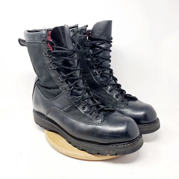 Matterhorn Boots Mens 9 Black Military Tactical Combat Shoe Vibram Insulated USA