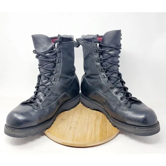Matterhorn Boots Mens 9 Black Military Tactical Combat Shoe Vibram Insulated USA