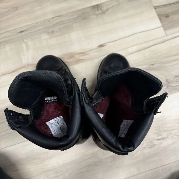 Matterhorn Military Steel Toe Combat Boots Black Boots Vibram Sole Men Size 5