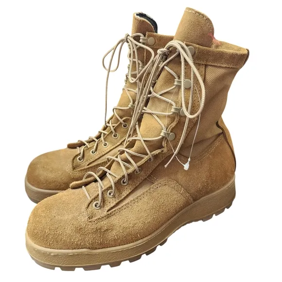 Mc Rae NWOT Tan Lace-Up Military Gortex Combat Boots Size 11R