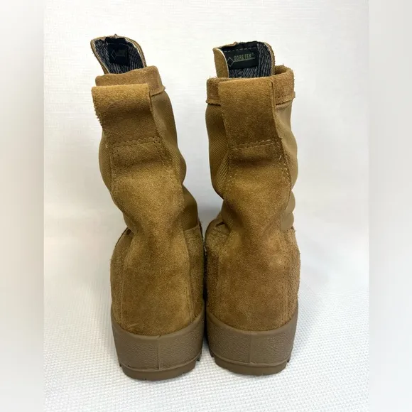 McRae Footwear Gore-Tex Lace-Up Combat Army Military Boots Tan Size 6.5W Wide