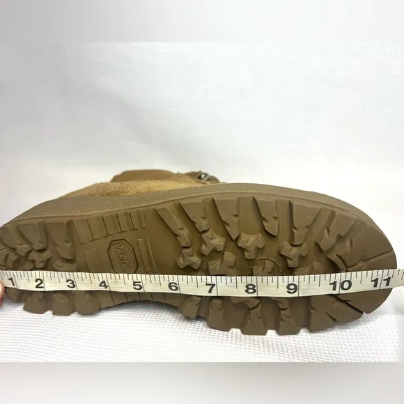 McRae Footwear Gore-Tex Lace-Up Combat Army Military Boots Tan Size 6.5W Wide